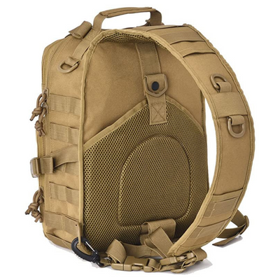 Tactical Military Sling Backpack 15L Shoulder Bag Molle Outdoor Daypack Backpack with Adjustable Strap