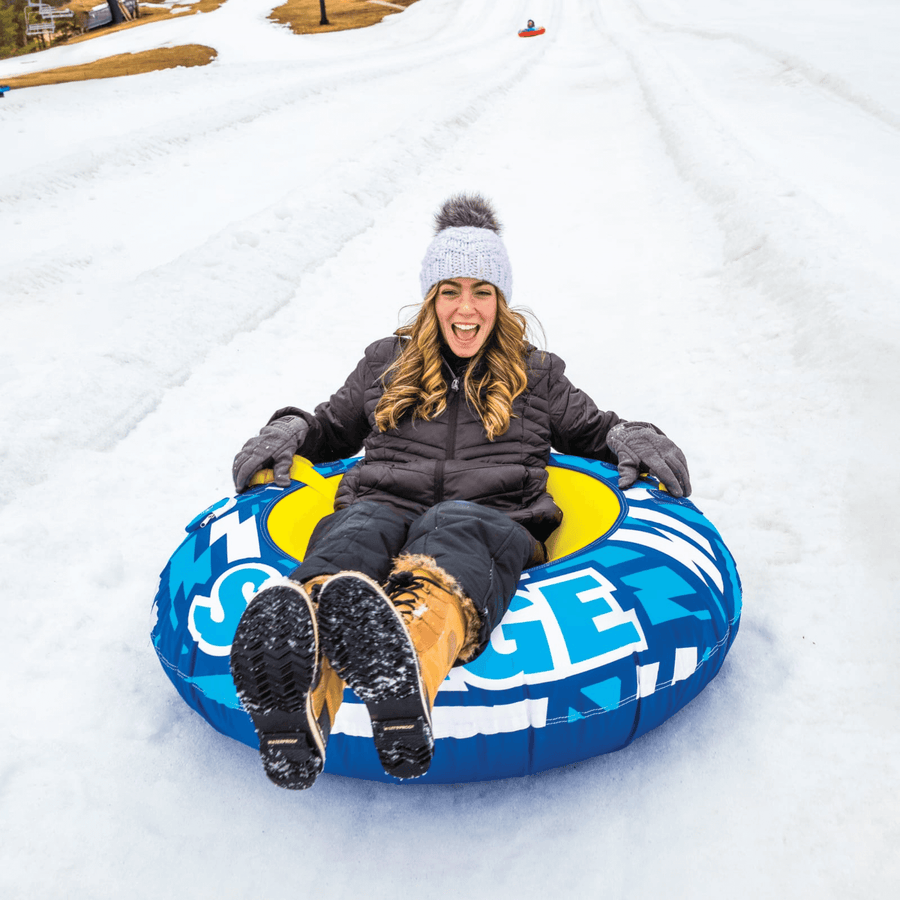 WOW Watersports Surge Tarpaulin-Bottom Snow Tube with Tow Leash