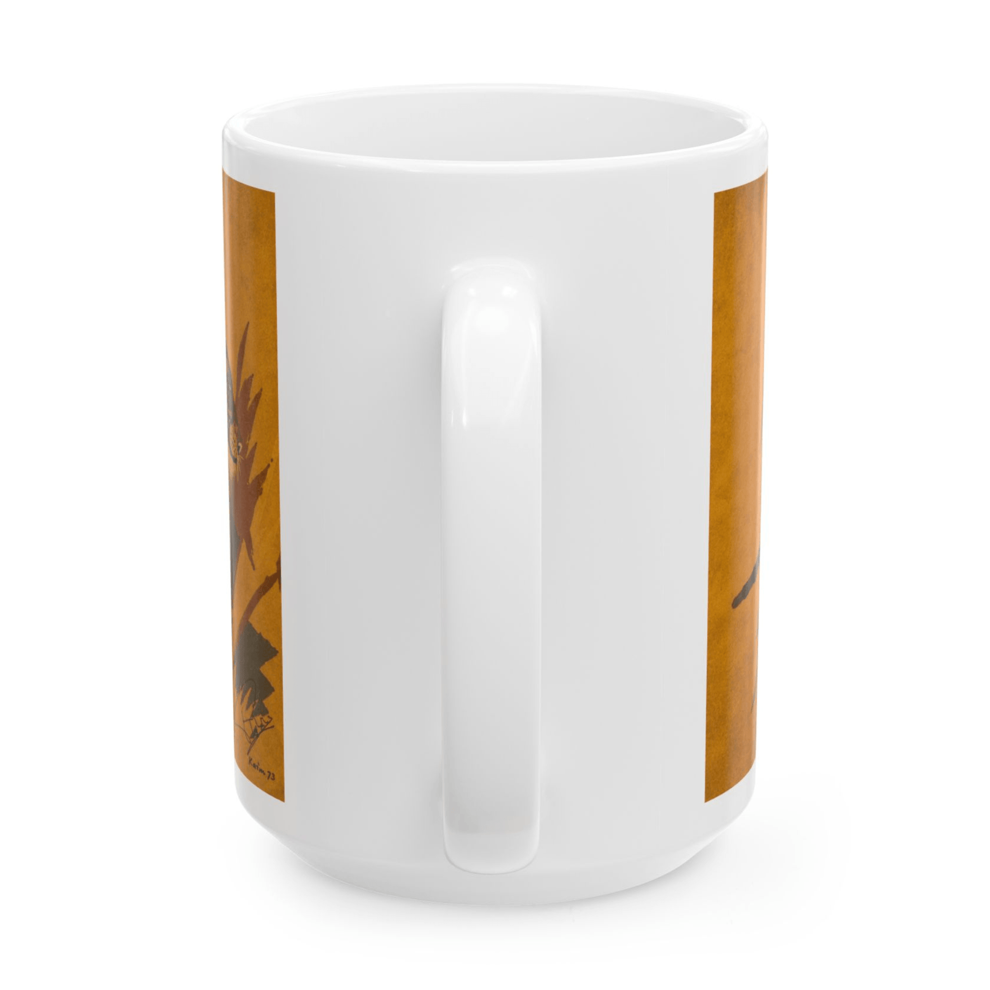 PimsArt Majestic Tiger Illustration Mug From Original Painting