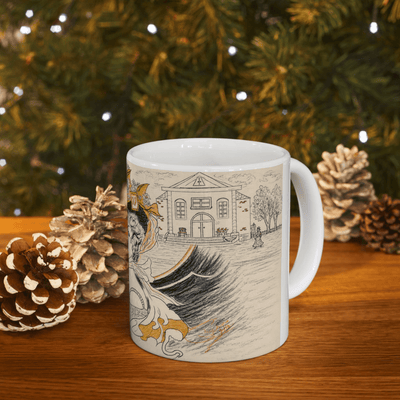 PimsArt Vintage Belle Victorian Mug From Original Drawing