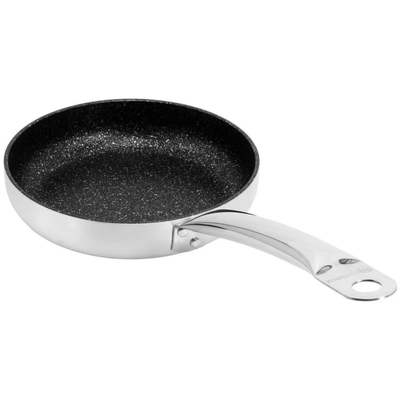 Korkmaz Proline Gastro 8-Inch Brushed Silver Tava Frying Pan