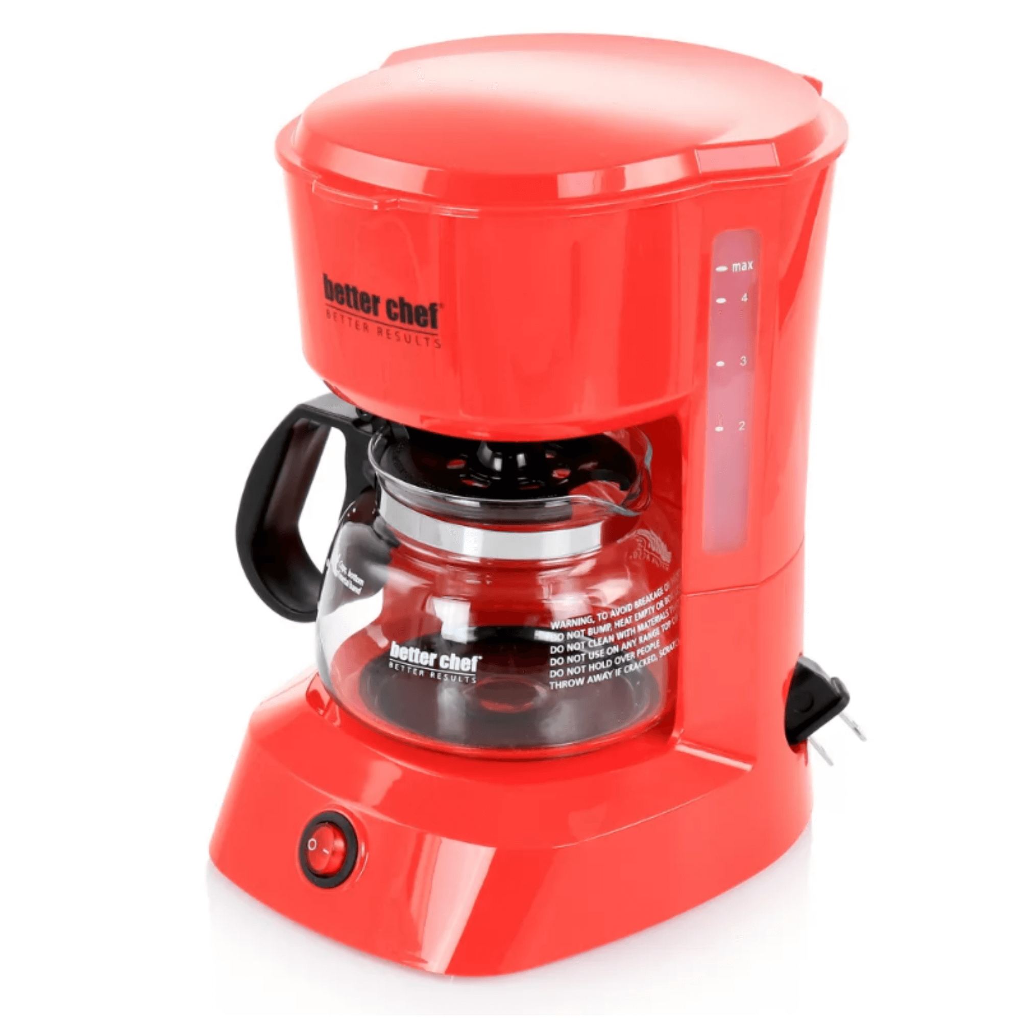 Better Chef 4-Cup Coffeemaker with Grab-A-Cup Feature - REFURBISHED