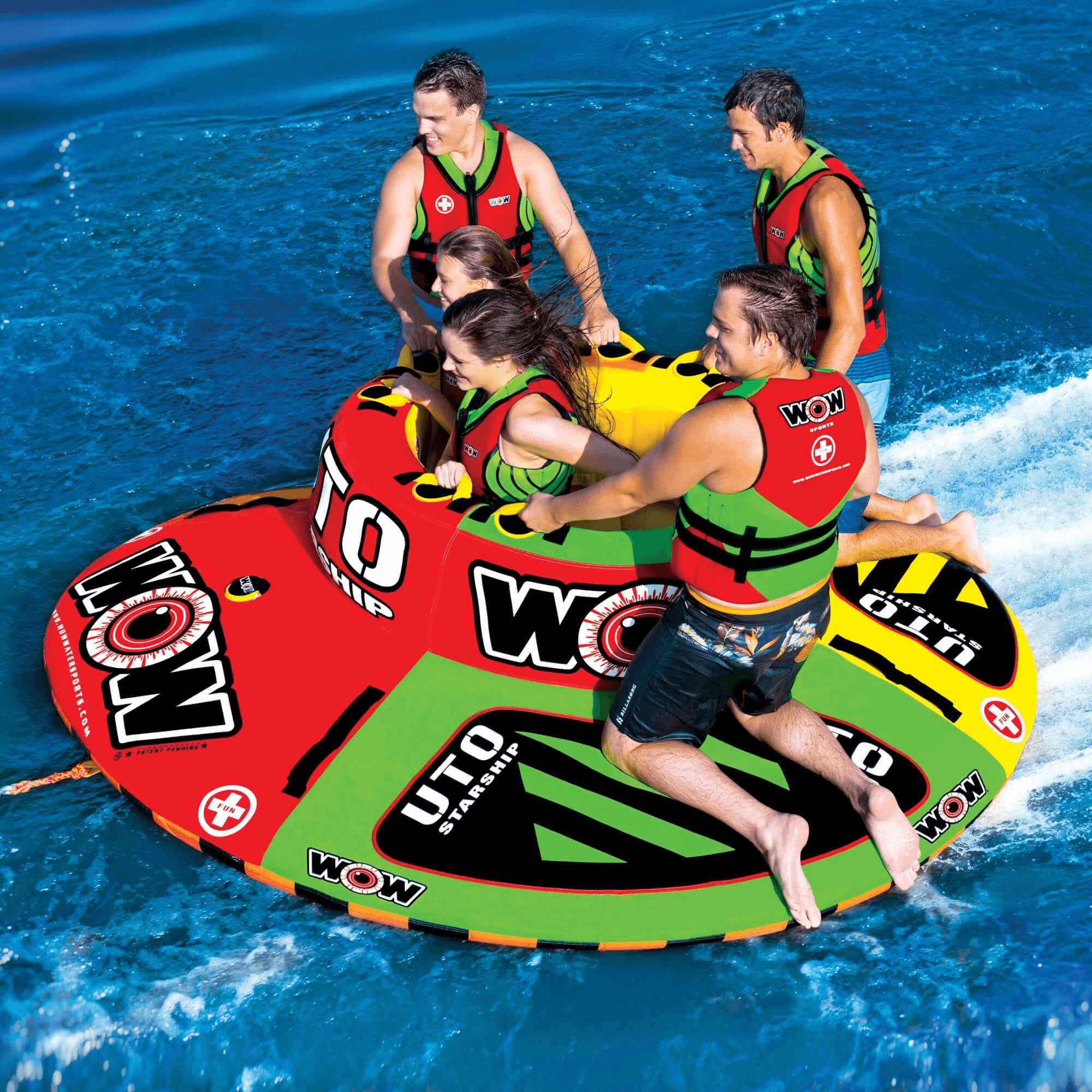 WOW Watersports UTO Starship Up to 5 Person Towable with Outside Deck