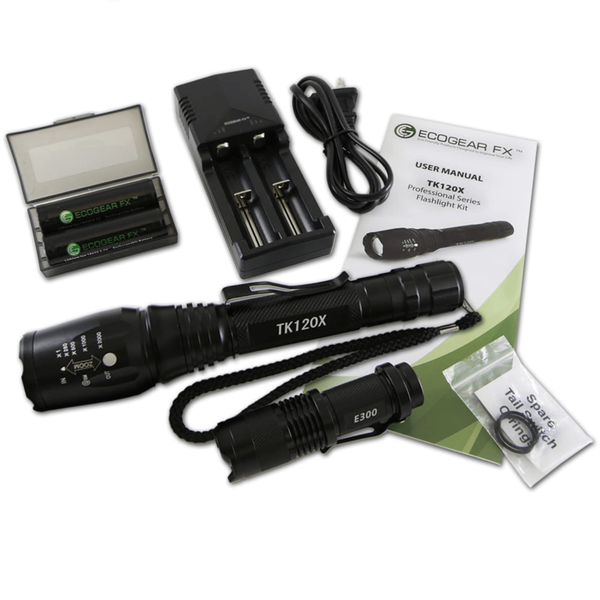 EcoGear FX TK120X LED Flashlight Kit
