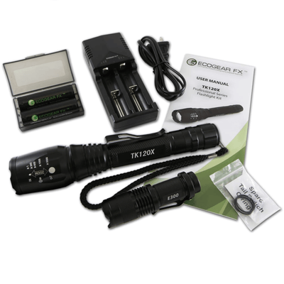 EcoGear FX TK120X LED Flashlight Kit