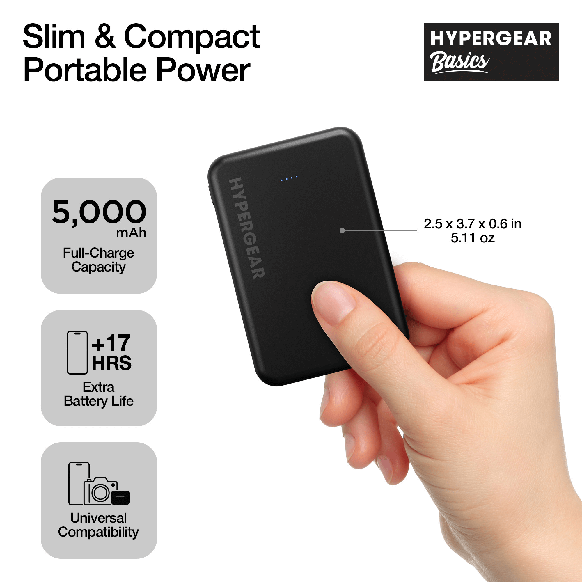 HyperGear 5000mAh PD20W Dual-Port PowerPack