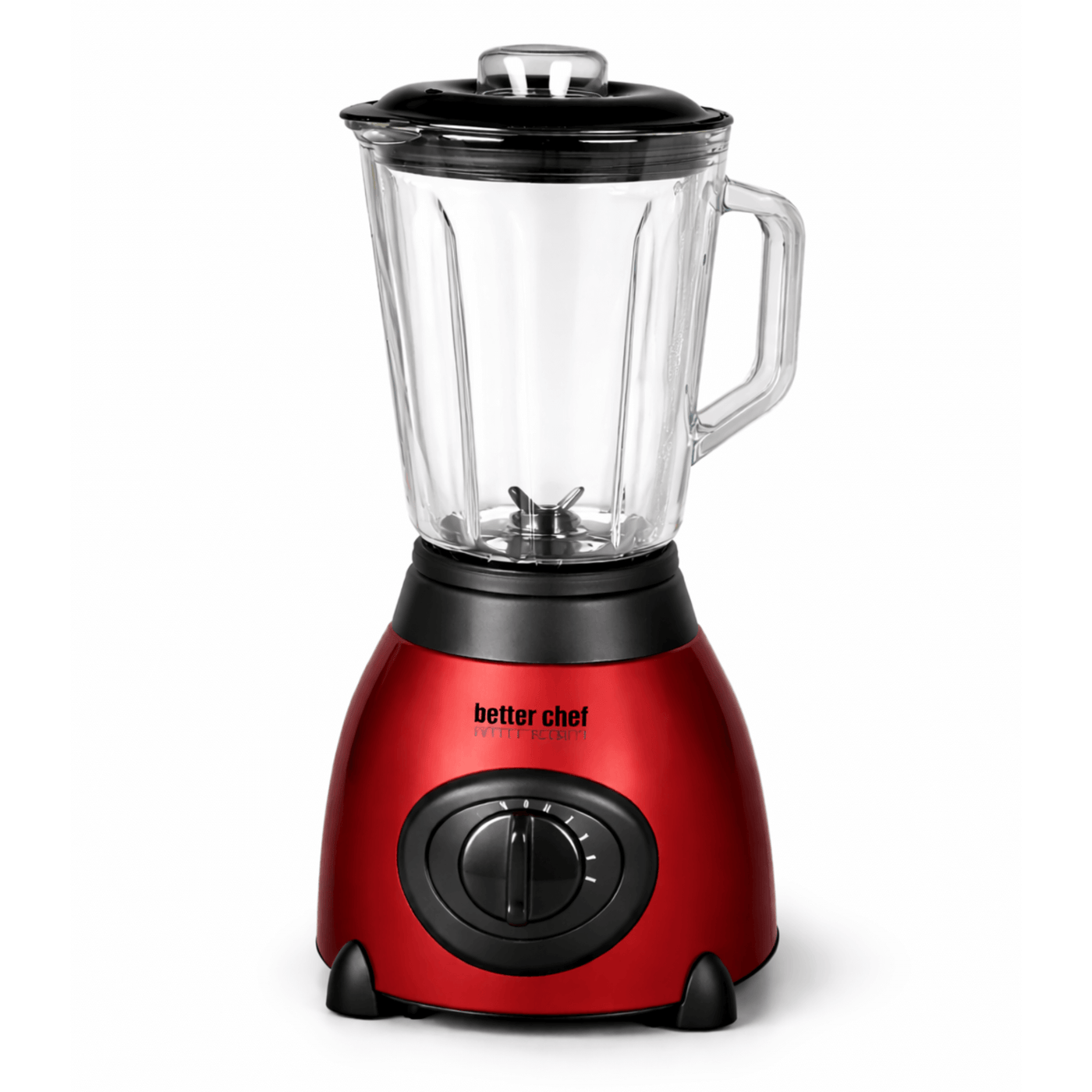 Better Chef 500-Watt Glass Jar Blender with Stainless Steel Base