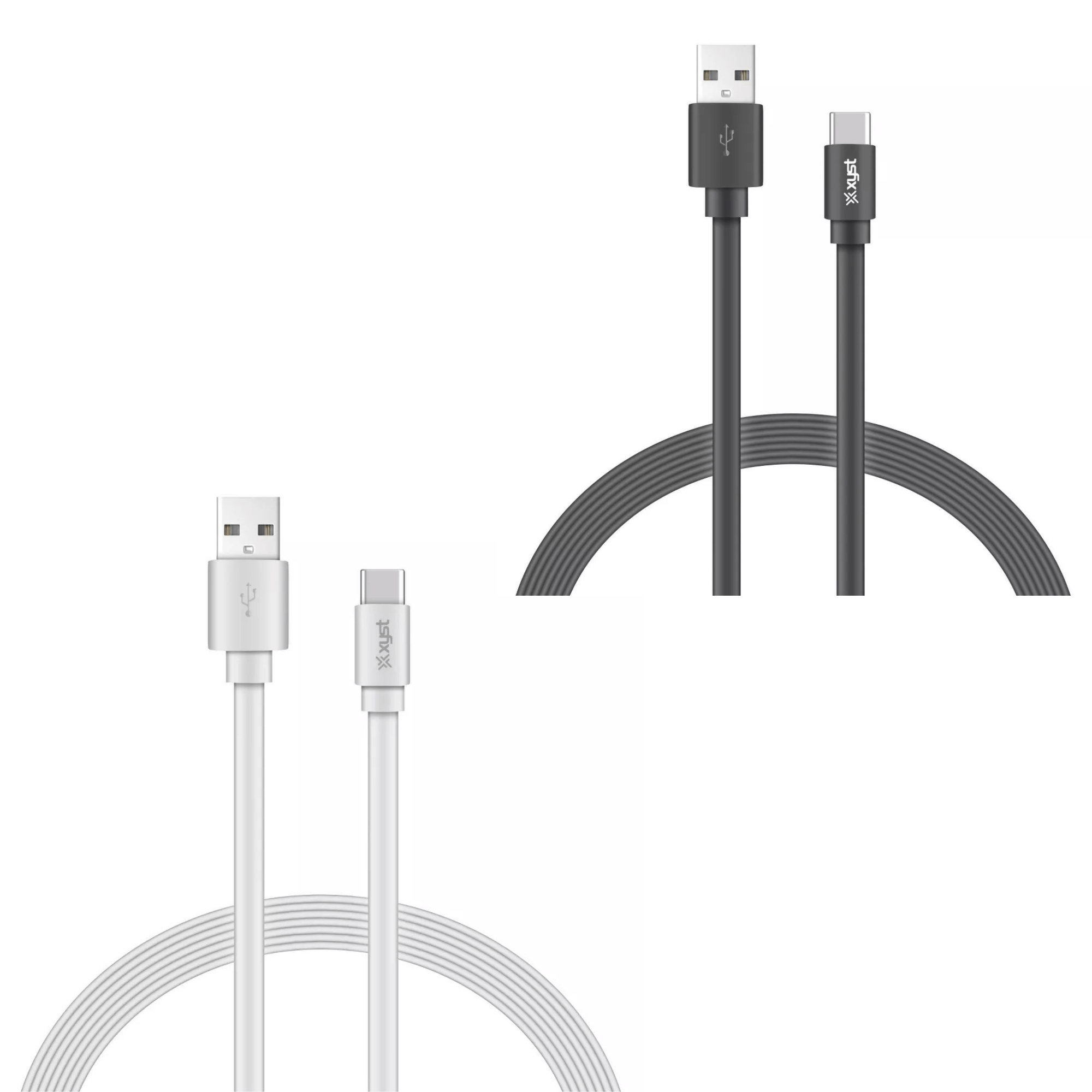 Xyst Charge and Sync USB to USB-C Flat Cable 4Ft