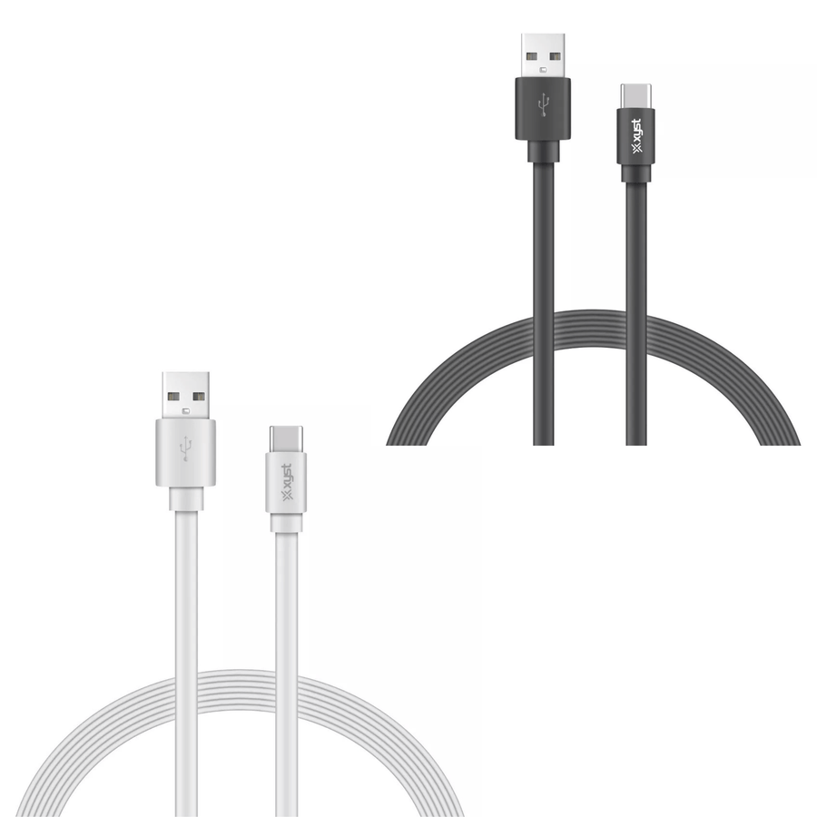 Xyst Charge and Sync USB to USB-C Flat Cable 4Ft