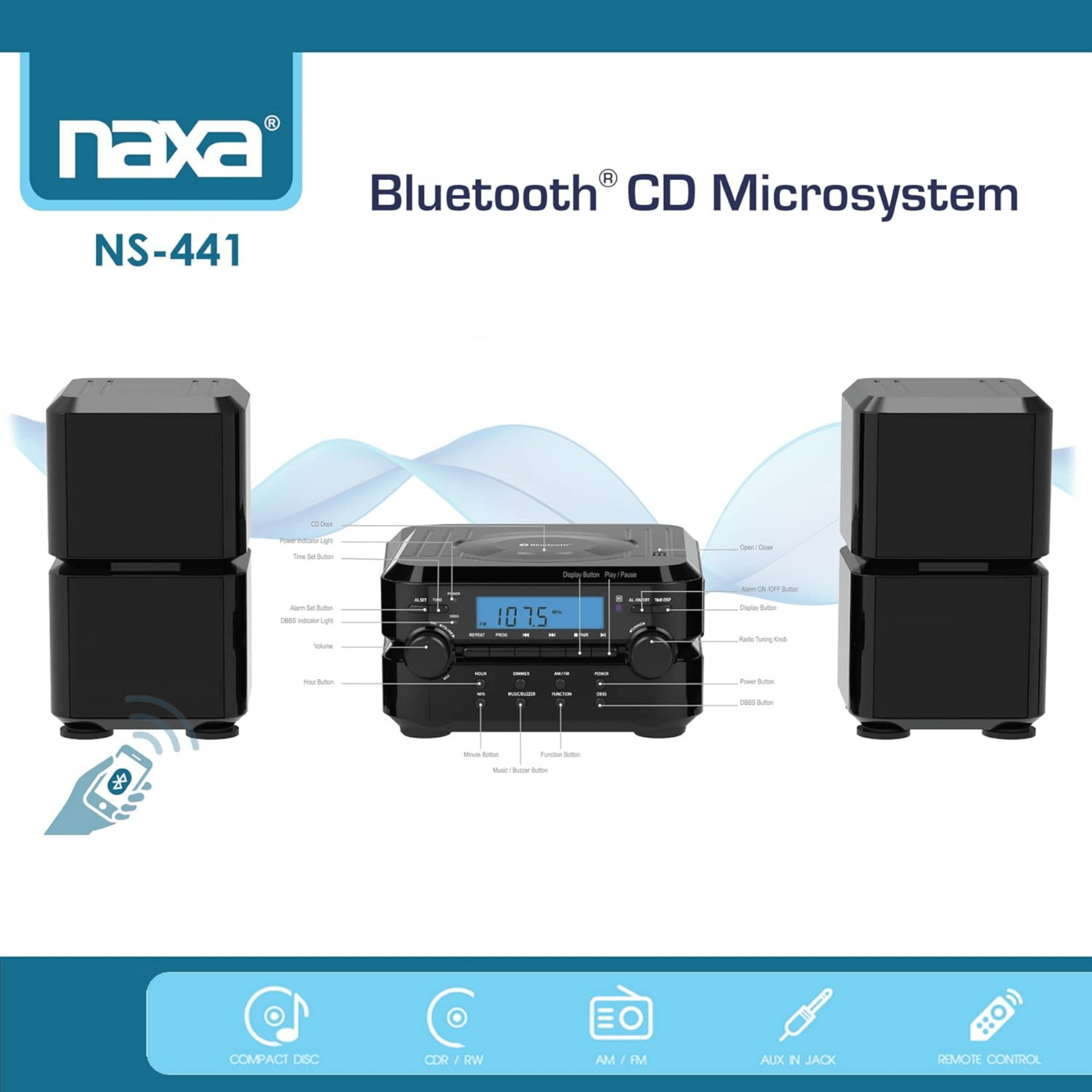 Naxa Digital CD Microsystem - Refurbished