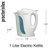 Proctor Silex 1.0 Liter Electric Tea Kettle Water-Boiler and Heater