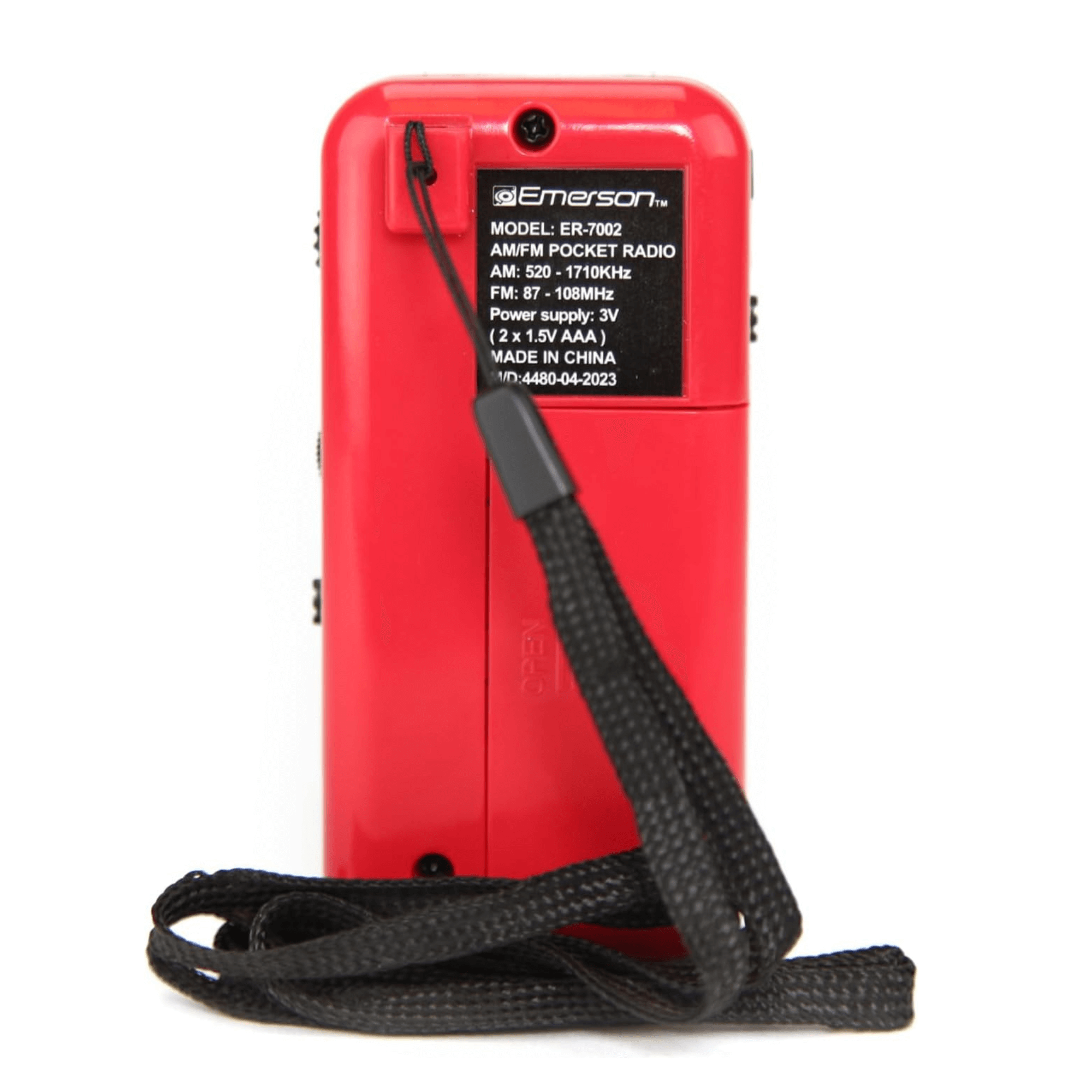 Emerson Portable AMFM Radio with Earbuds and Wide Frequency Range of Stations