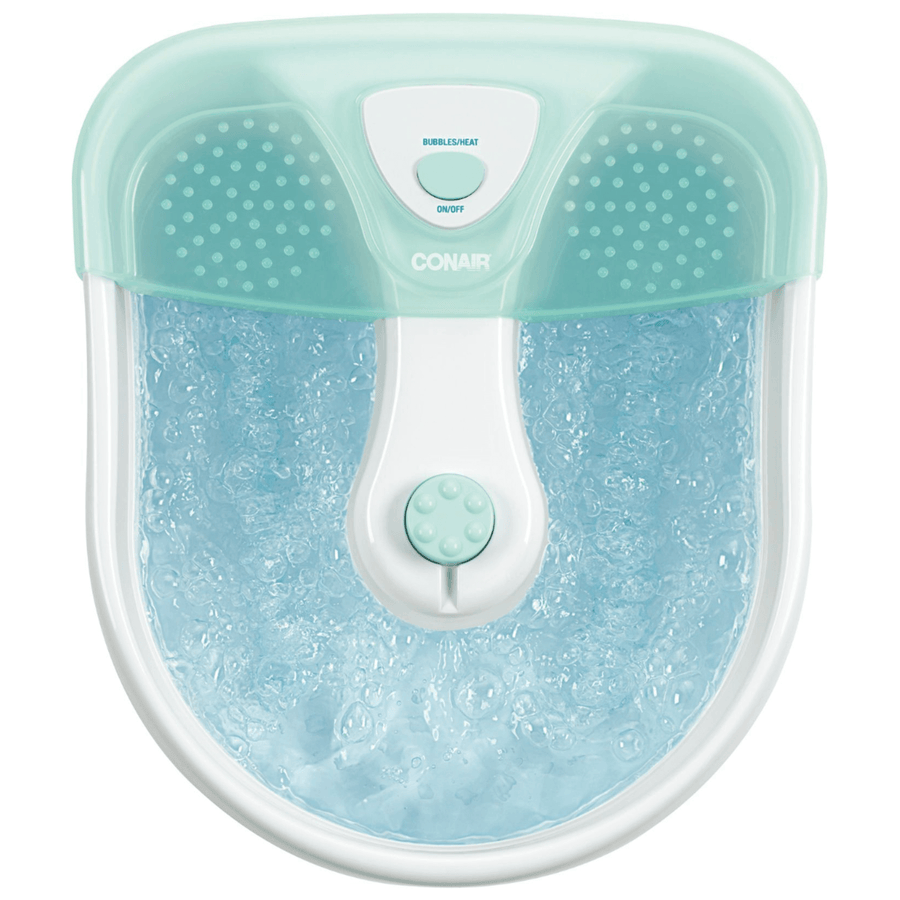 Conair Deep Basin Relaxing Pedicure Foot Spa Bath with Bubbles and Jets