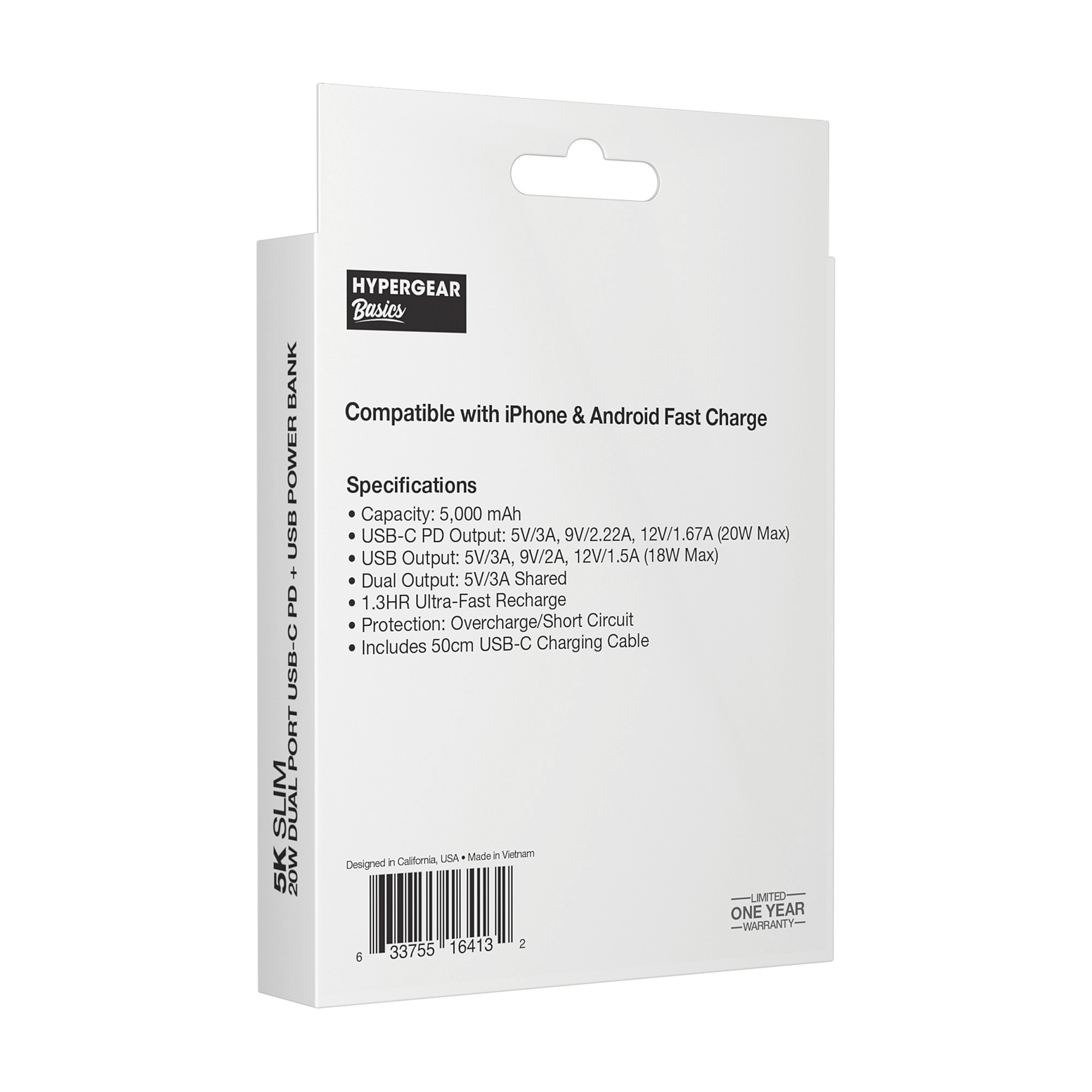 HyperGear 5000mAh PD20W Dual-Port PowerPack