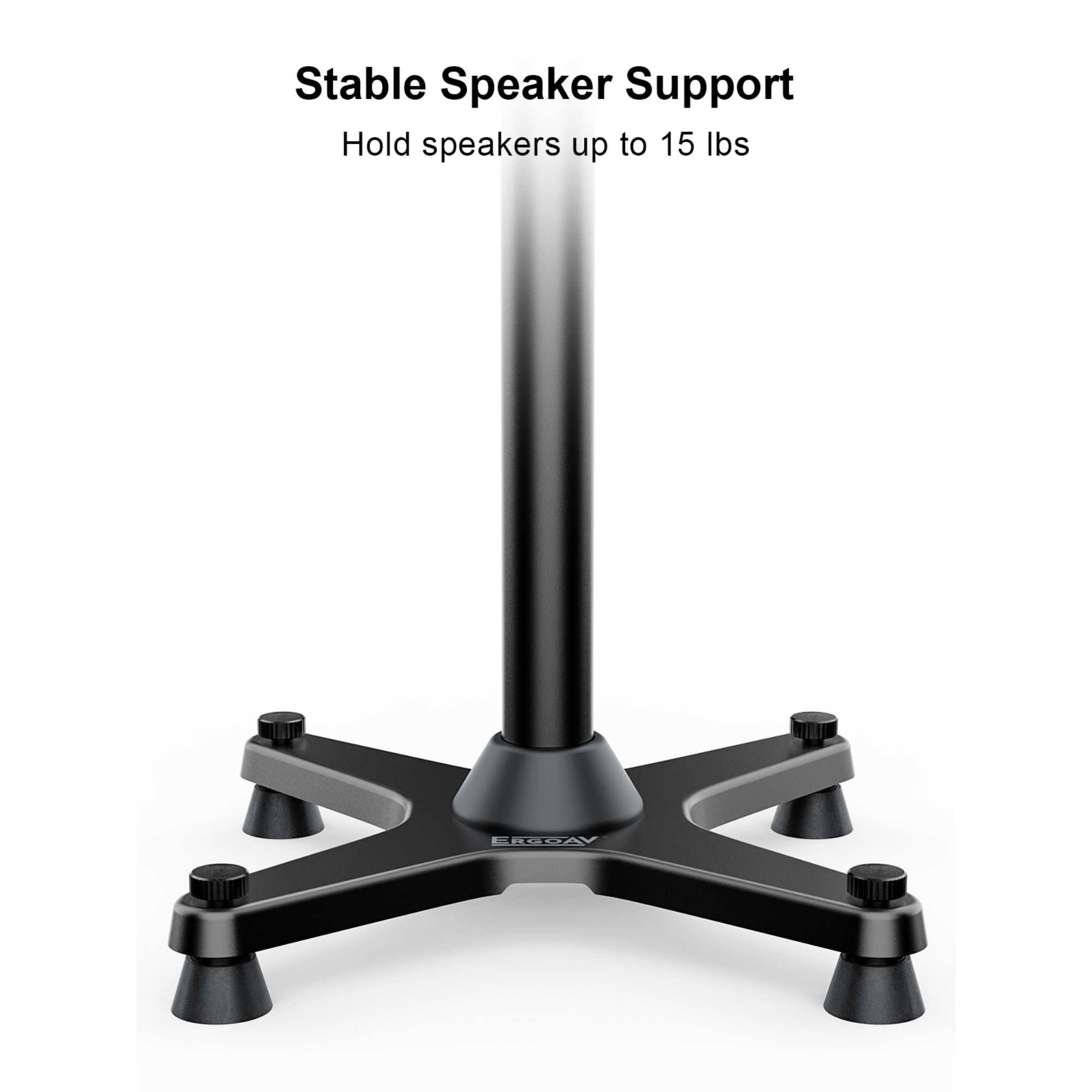 ErgoAV 1-Pair Adjustable Height Sonos Speaker Stands