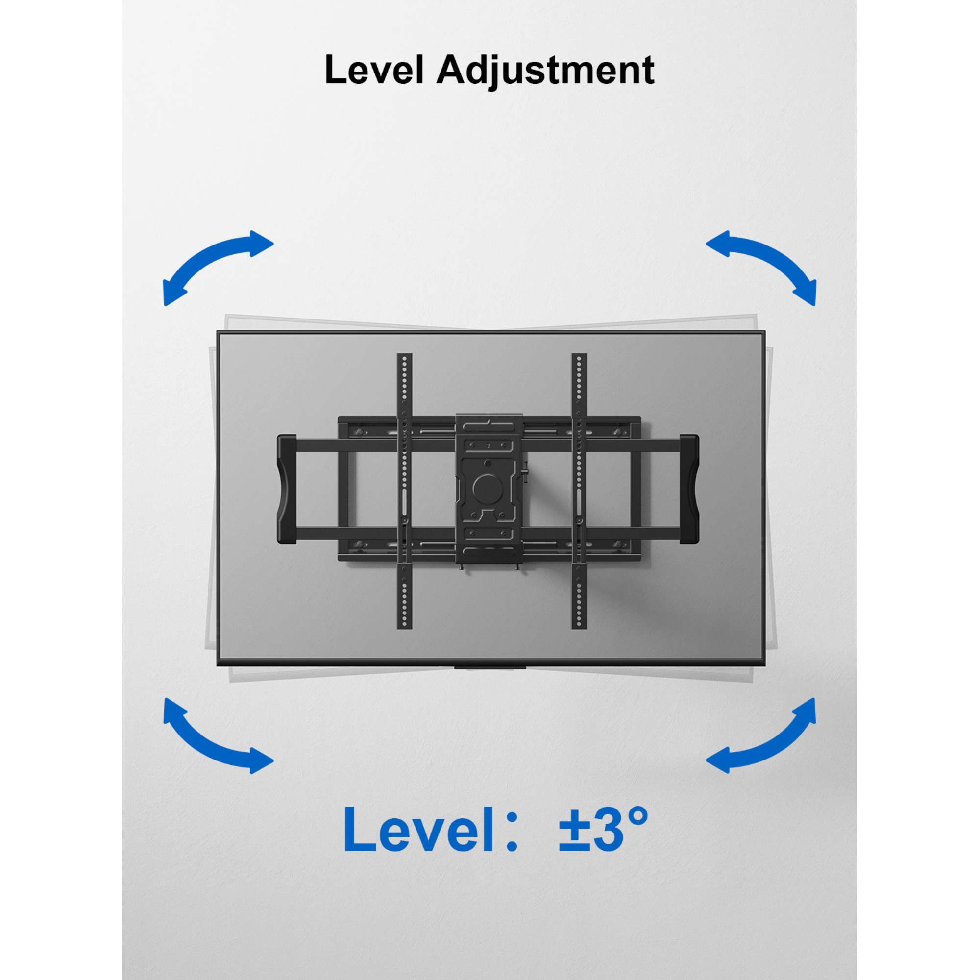 ErgoAV Motion Mount with Dual Arms for TVs 49" to 90"