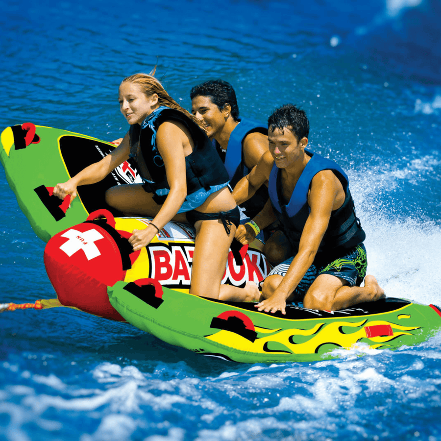 WOW Watersports Big Bazooka 4 Person Towable w Optional Steering Capability