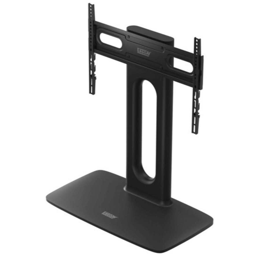 ErgoAV Tabletop TV Stand with Swivel for up to 86" TVs with Storage Compartment