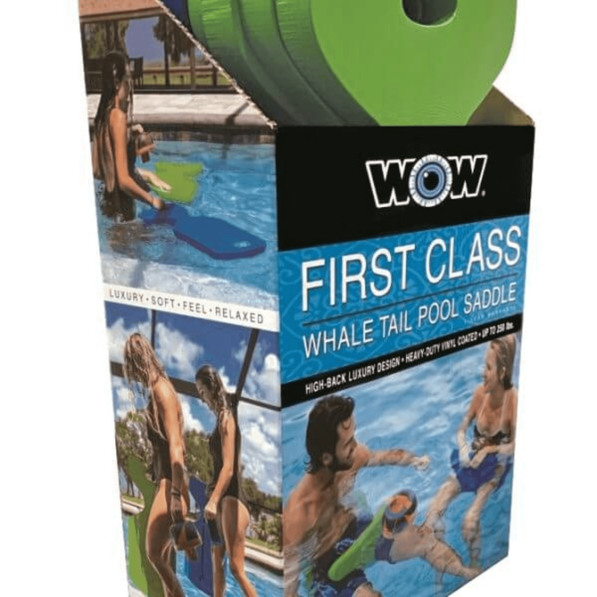 Wow Watersports First Class Soft Dipped Foam Whale Tail Saddle Seat 6pck PDQ - Green