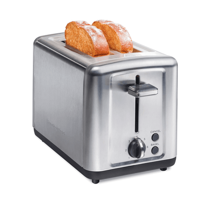Hamilton Beach Brushed Stainless Wide-Slot 2-Slice Toaster