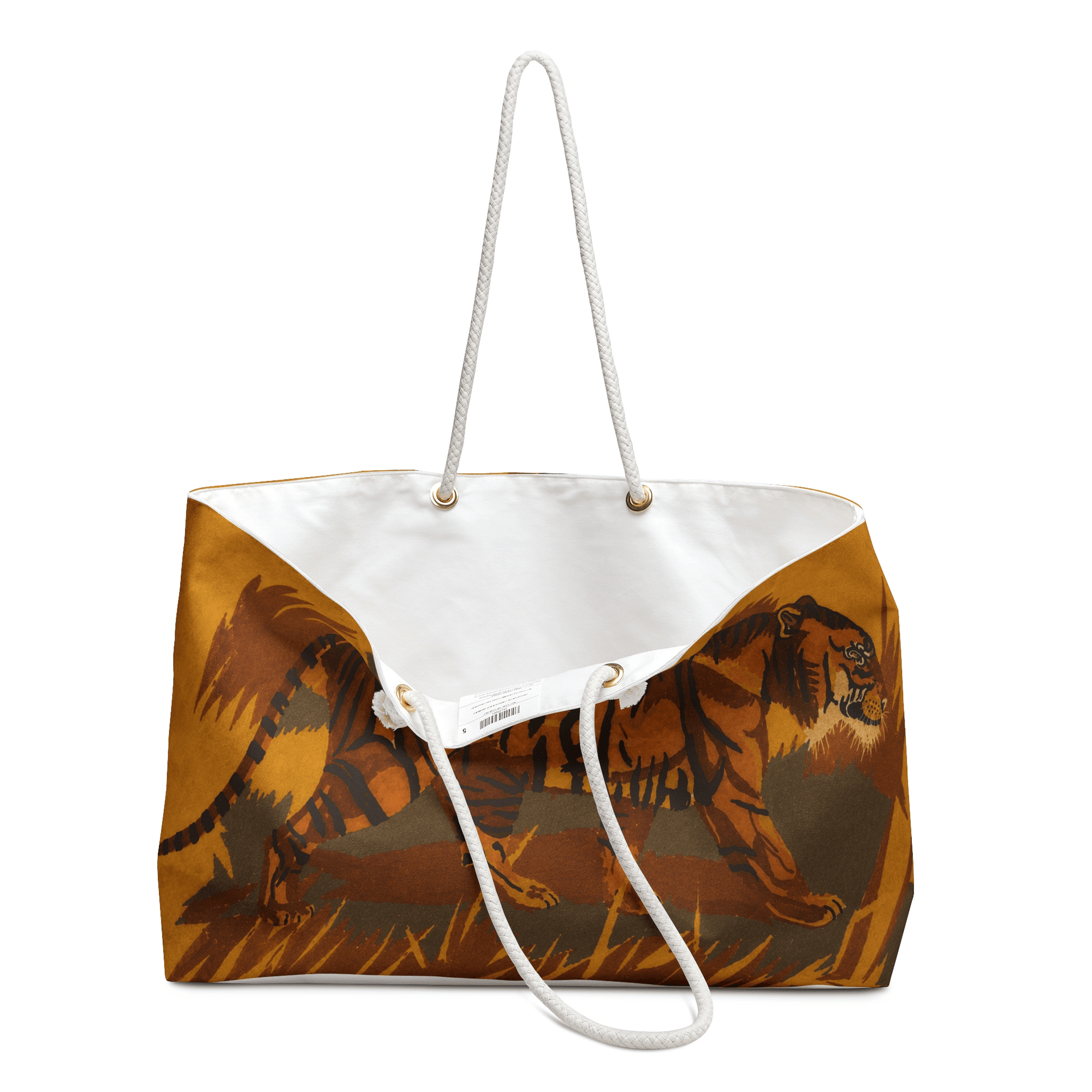 PimsArt Tiger on the Move Weekender Bag From Original Painting