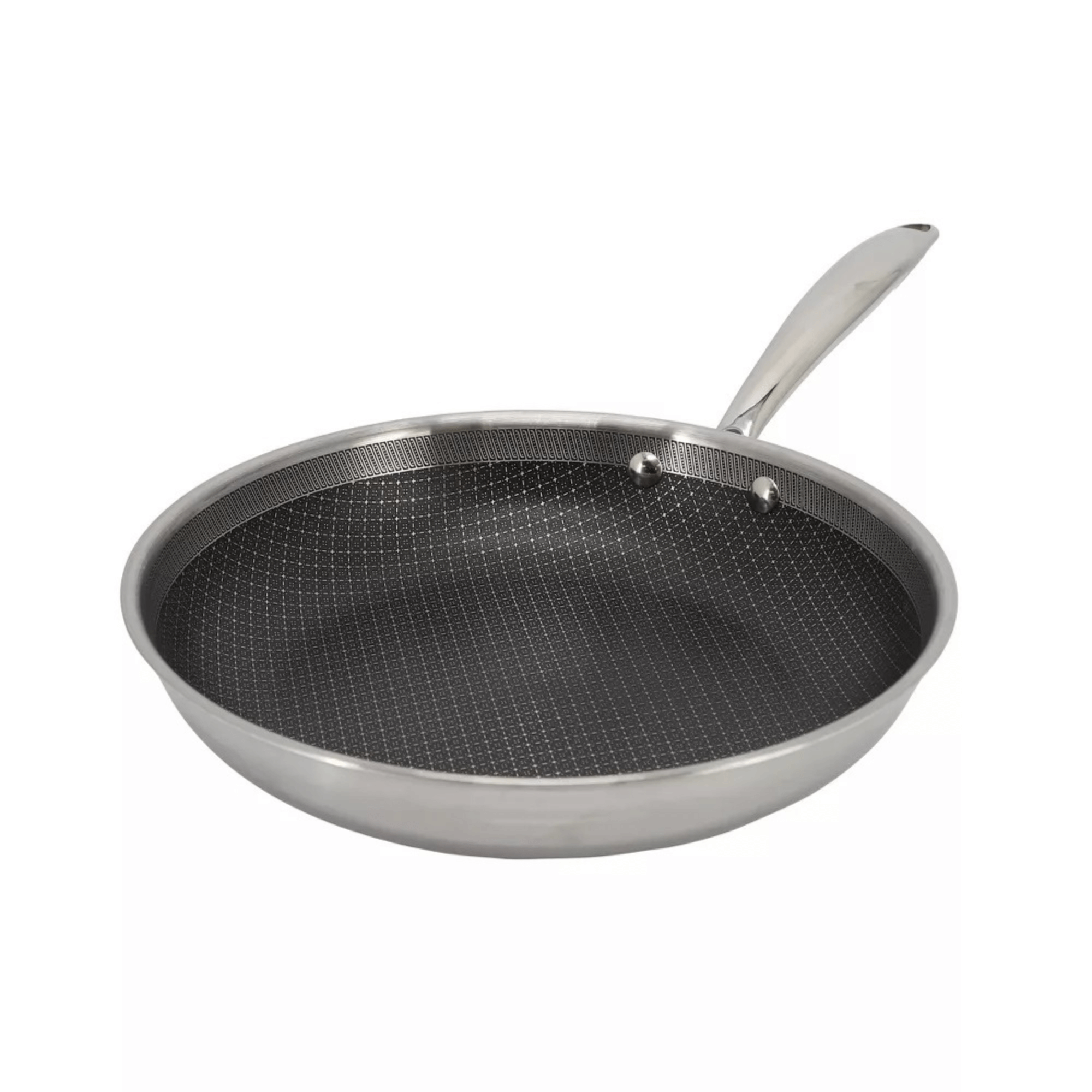 Better Chef 8-Inch 3-Ply Stainless Steel Nonstick Fry Pan with Rolled Edge