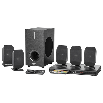 Naxa 5.1 Channel Home Theater DVD & Karaoke Speaker System - Refurbished