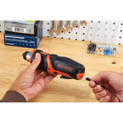 Black & Decker Cordless Rechargeable Pivoting Screwdriver & Picture Hanging Kit