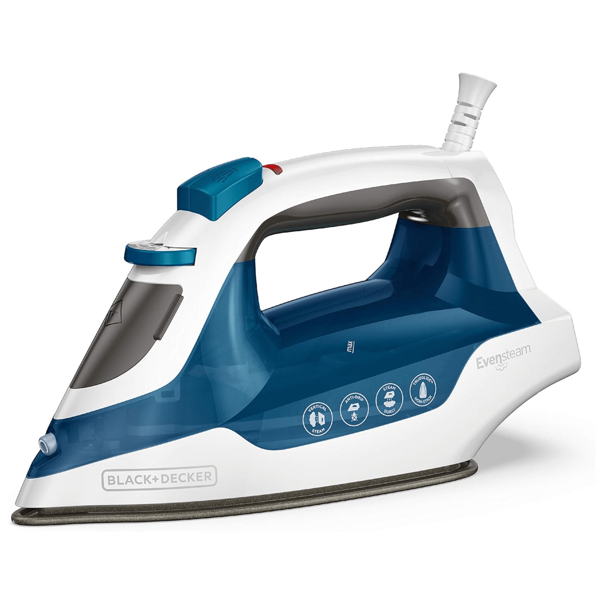 Black & Decker Easy Steam TrueGlide Nonstick SmartSteam Compact Iron - REFURBISHED