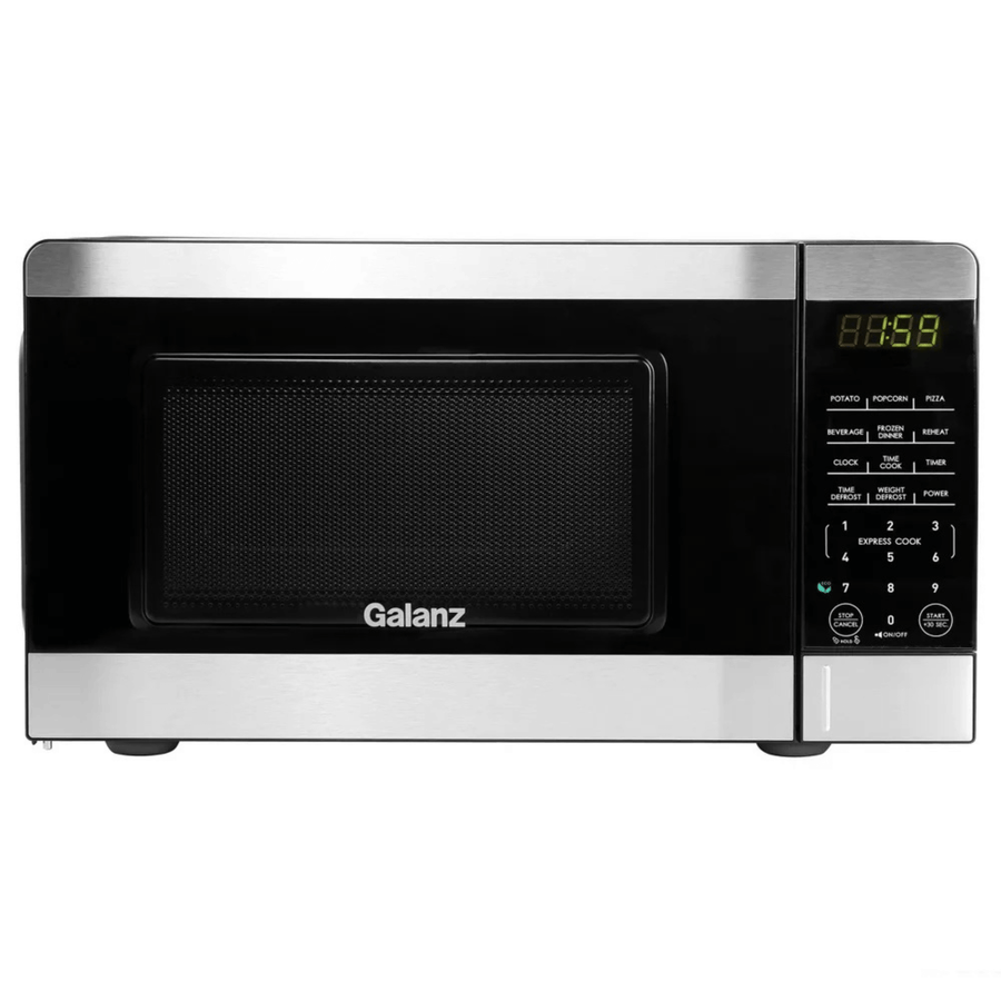 Galanz 0.7 Cu. Ft. 700 Watt Countertop Microwave Oven with Stainless Accents