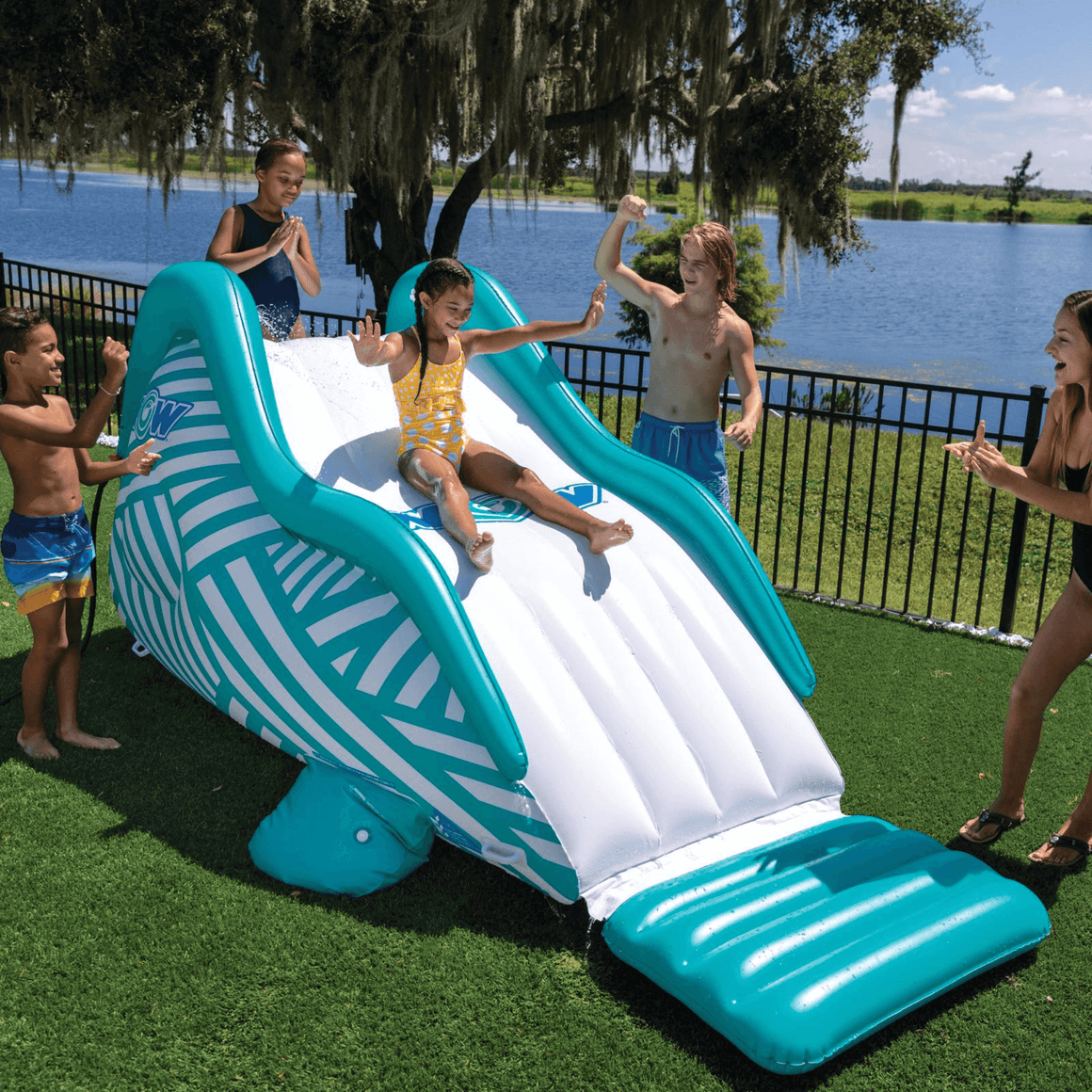 Water and Lawn Slides