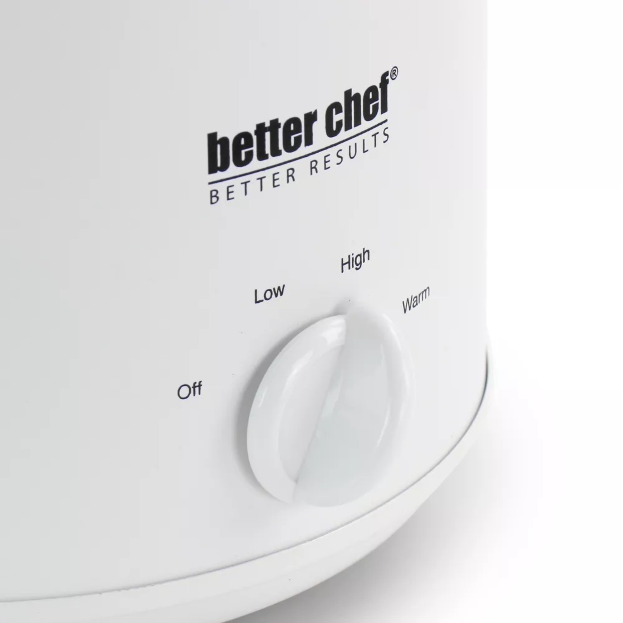 Better Chef 3-Quart Round Slow Cooker with Removable White Crock