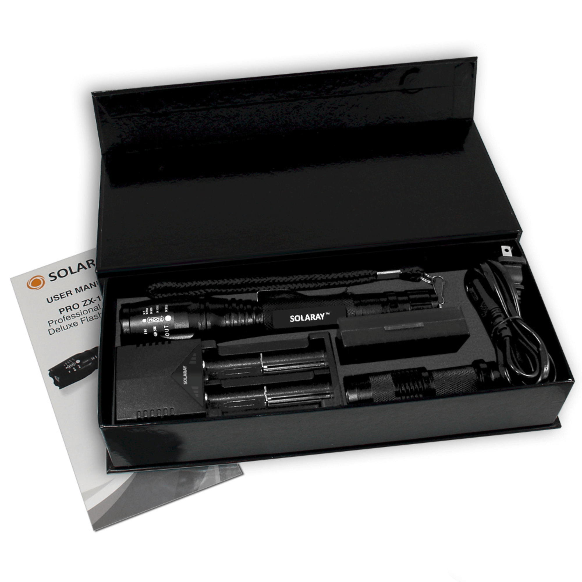 Solaray ZX-1XL 18650 LED Tactical Flashlight Kit