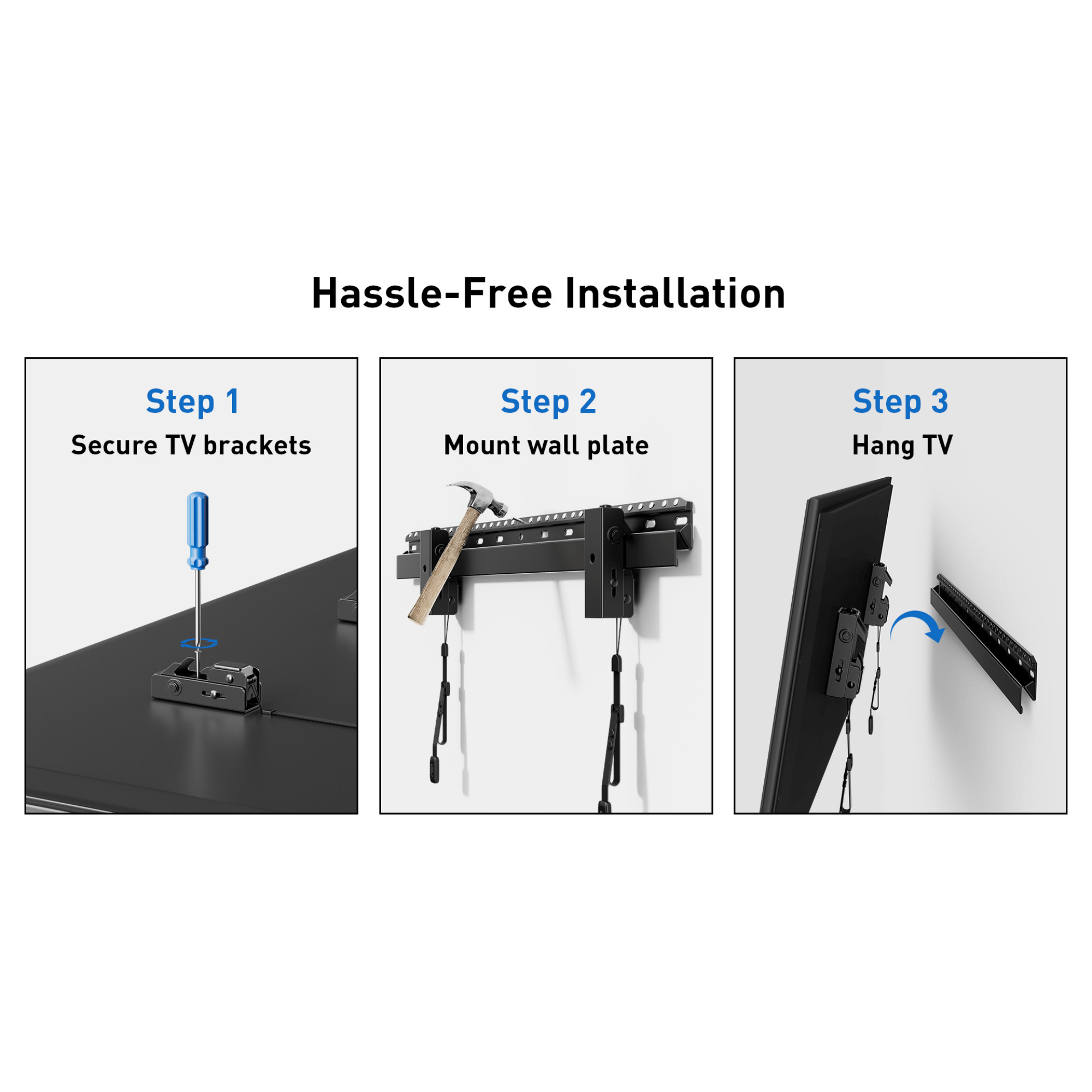 ErgoAV Large Low Profile Fixed Mount for 42" to 90" TVs