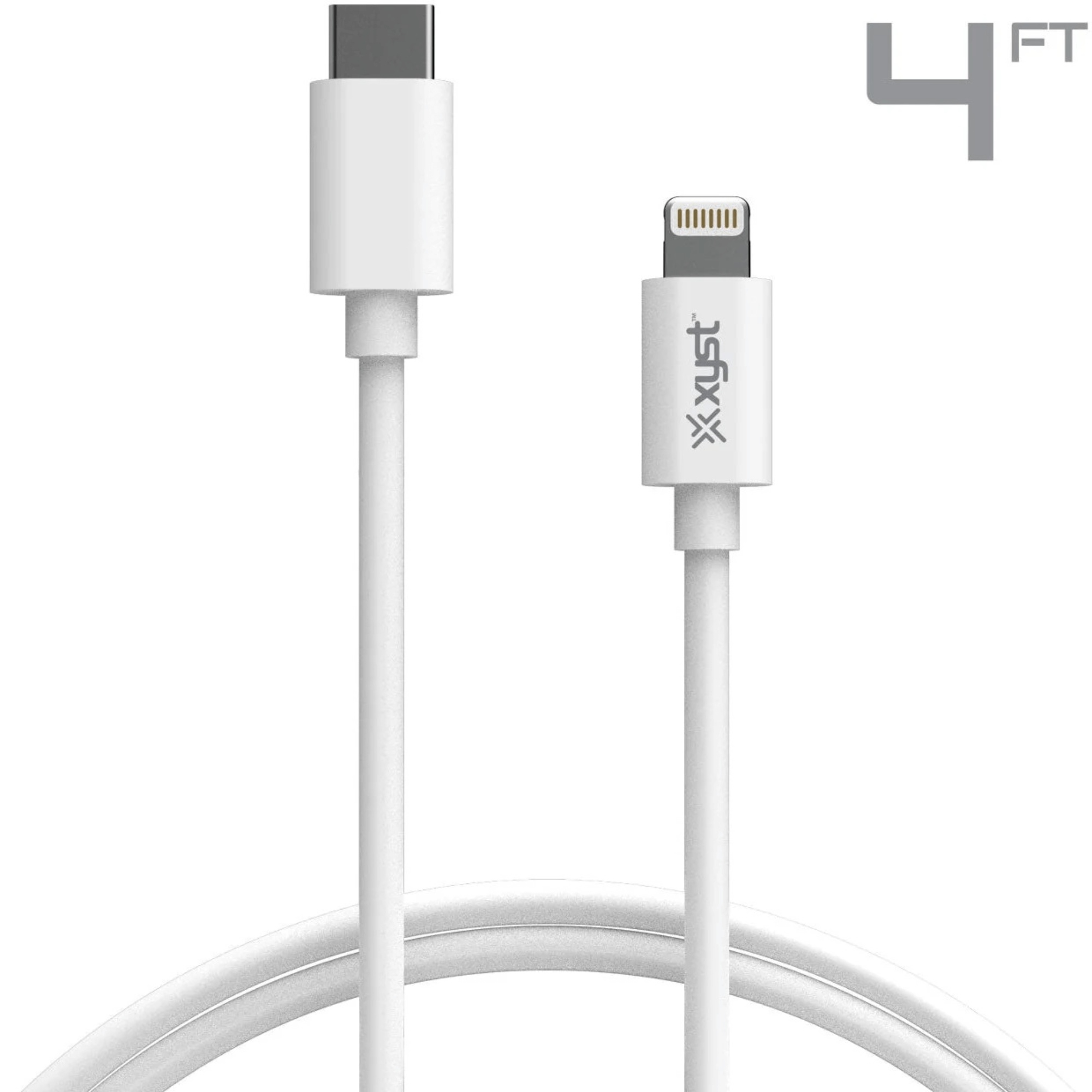 Xyst Charge and Sync USB-C to Lightning Cable 4Ft