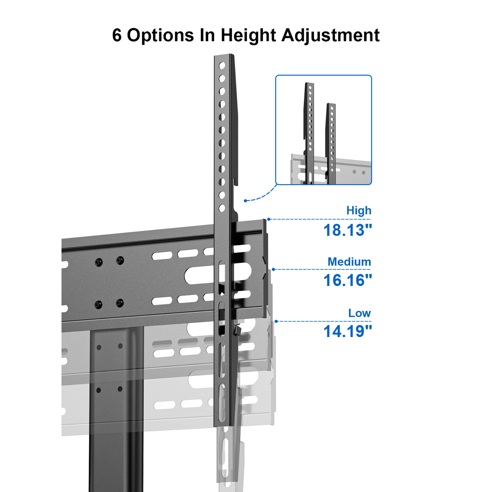 ErgoAV Tabletop TV Stand for 40" to 55" TVs