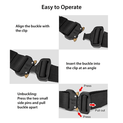 XGear Tactical Mens Tactical Belt Riggers Style with Buckle