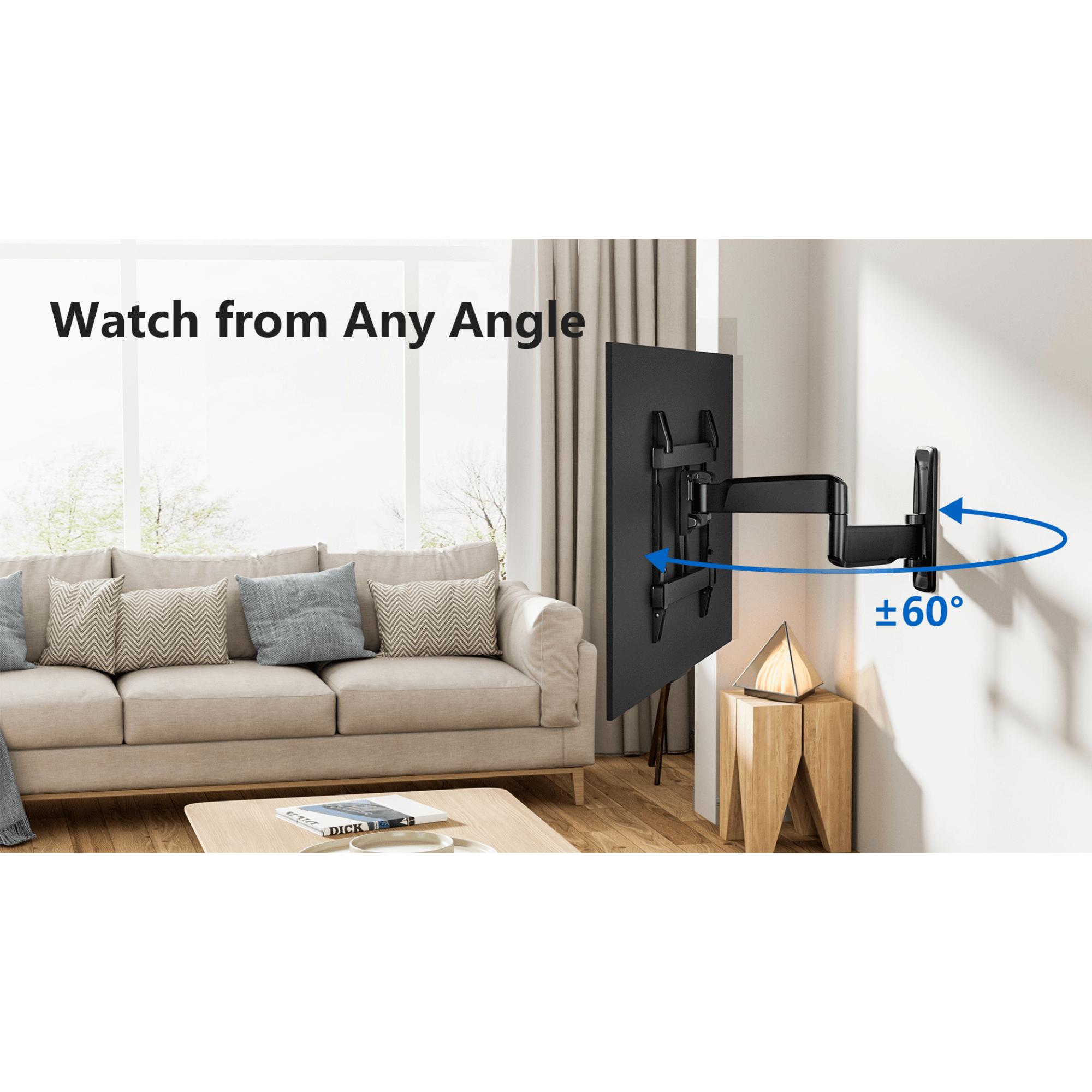 ErgoAV Medium Motion TV Mount for 32" to 65" TVs