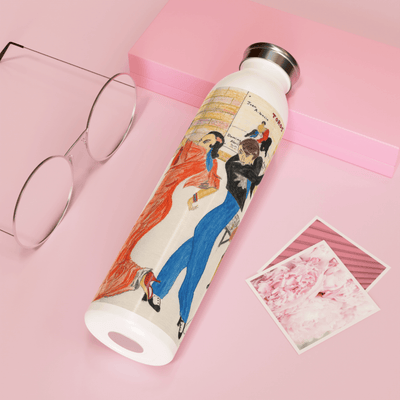 PimsArt Spanish Flamenco Dance Water Bottle From Original Drawing