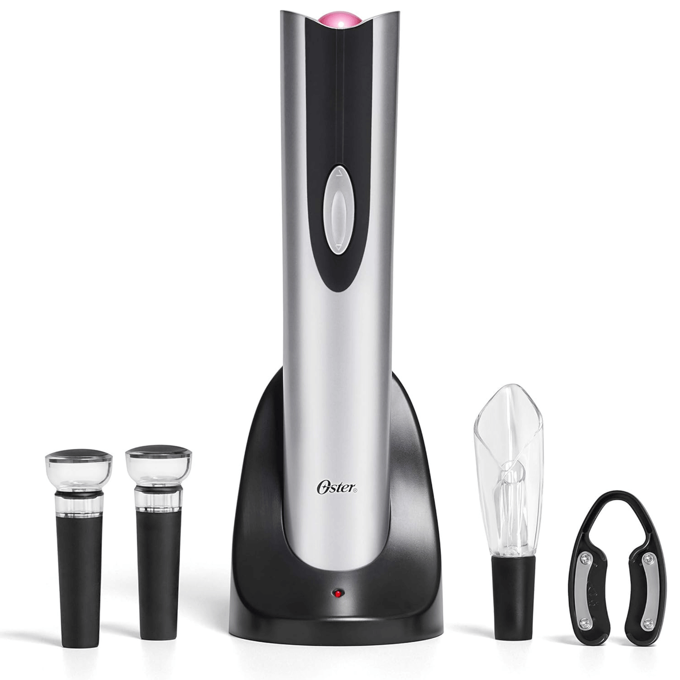 Oster 4-in-1 Wine Opening Kit with Rechargeable Opener - REFURBISHED