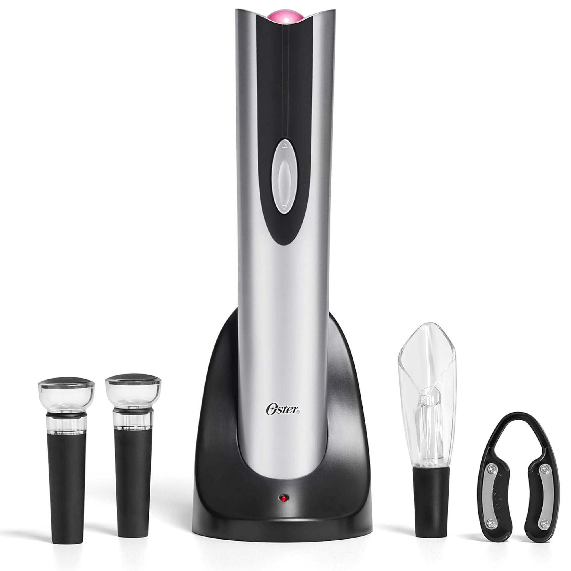Oster 4-in-1 Wine Opening Kit with Rechargeable Opener - REFURBISHED