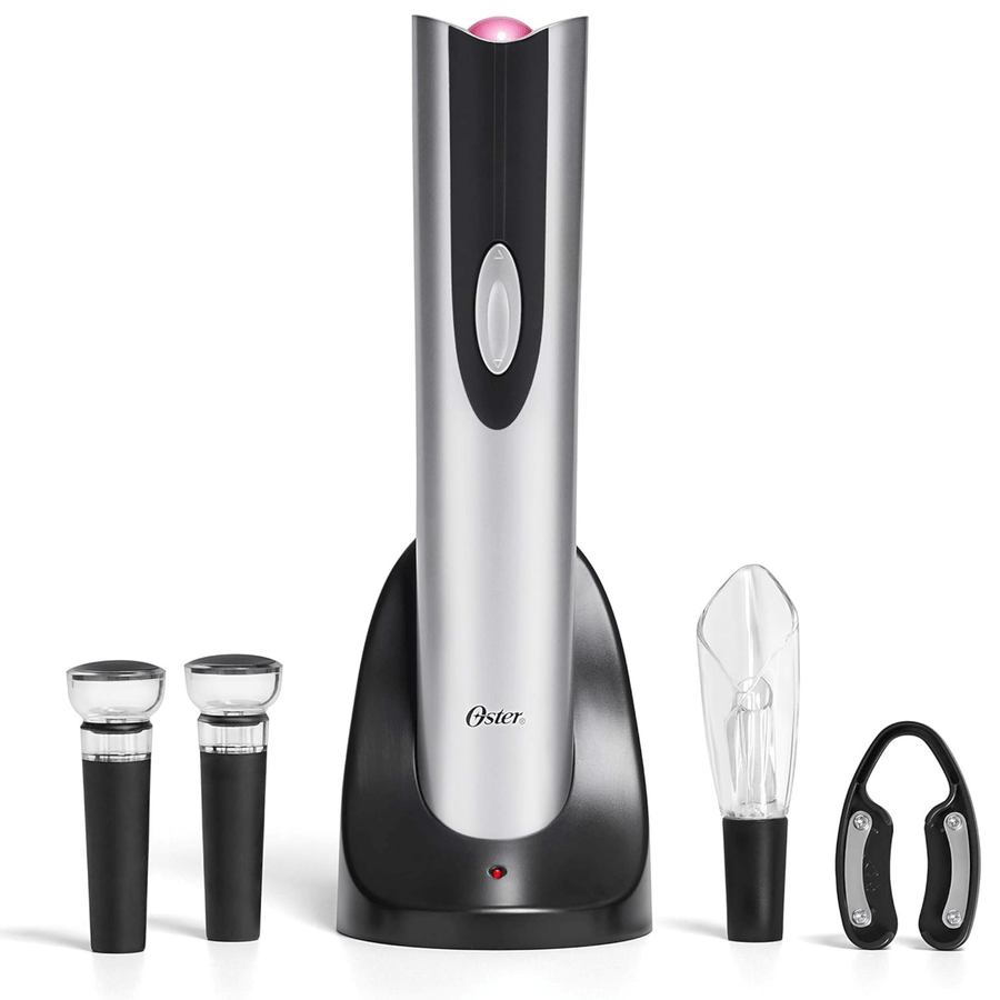 Oster 4-in-1 Wine Opening Kit with Rechargeable Opener - REFURBISHED