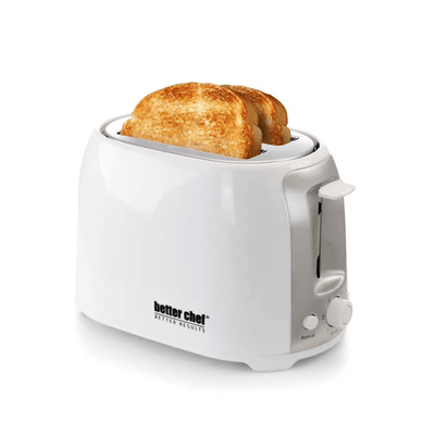 Better Chef Deluxe Cool Touch Wide-Slot 2-Slice Toaster with Stainless Accents - REFURBISHED