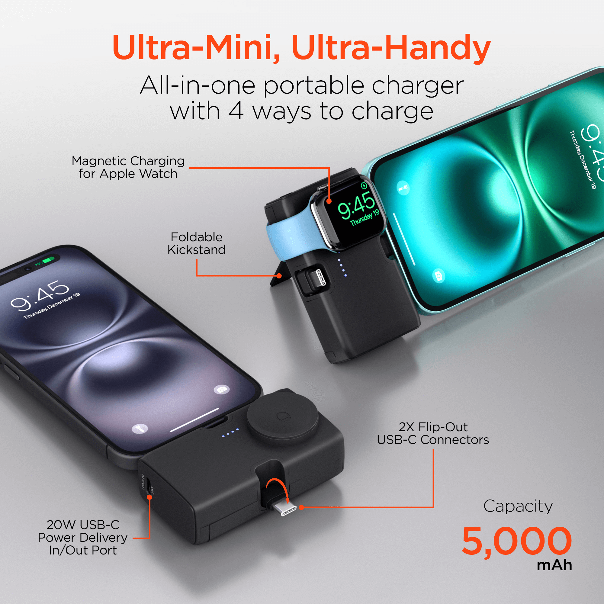 HyperGear Power Pack Nano 5000mAh Power Bank