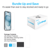 Naztech IntelliShield HD Tempered Glass 25pc Bundle Kit for iPhone 15 Plus