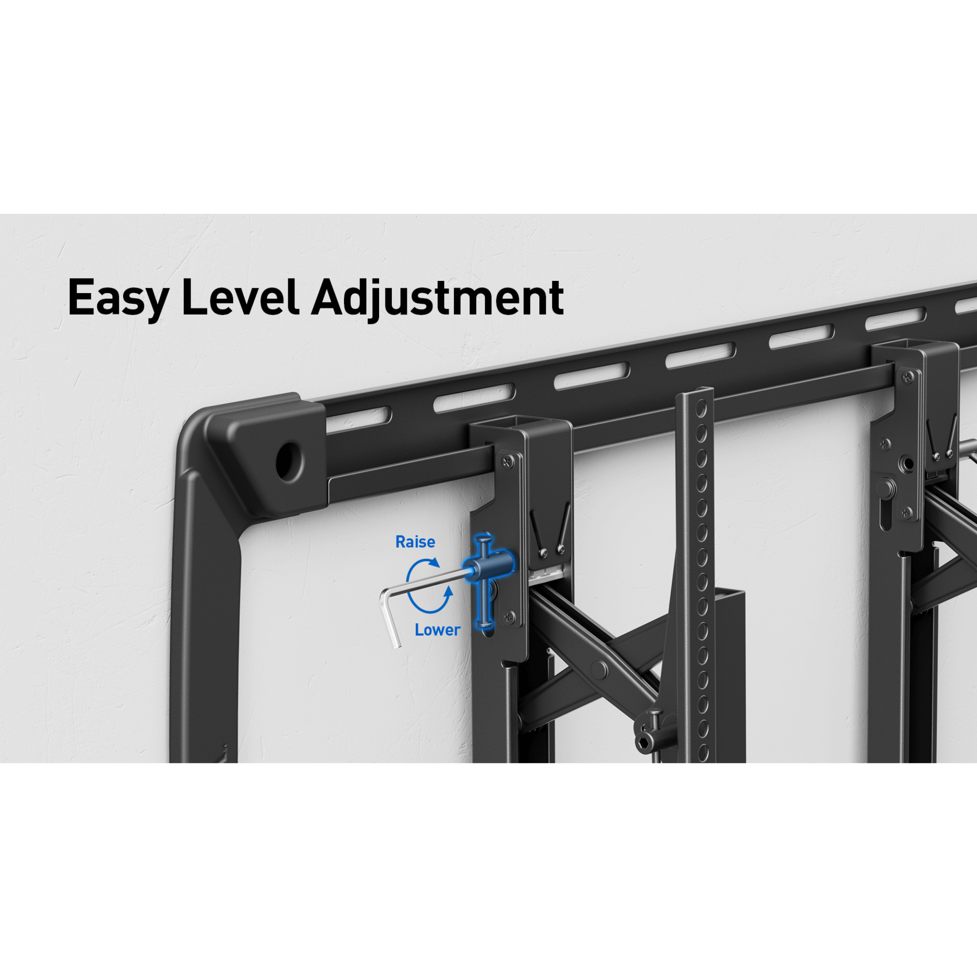 ErgoAV Large Extend and Tilt Mount with Level Adjust for 40" to 100" TVs
