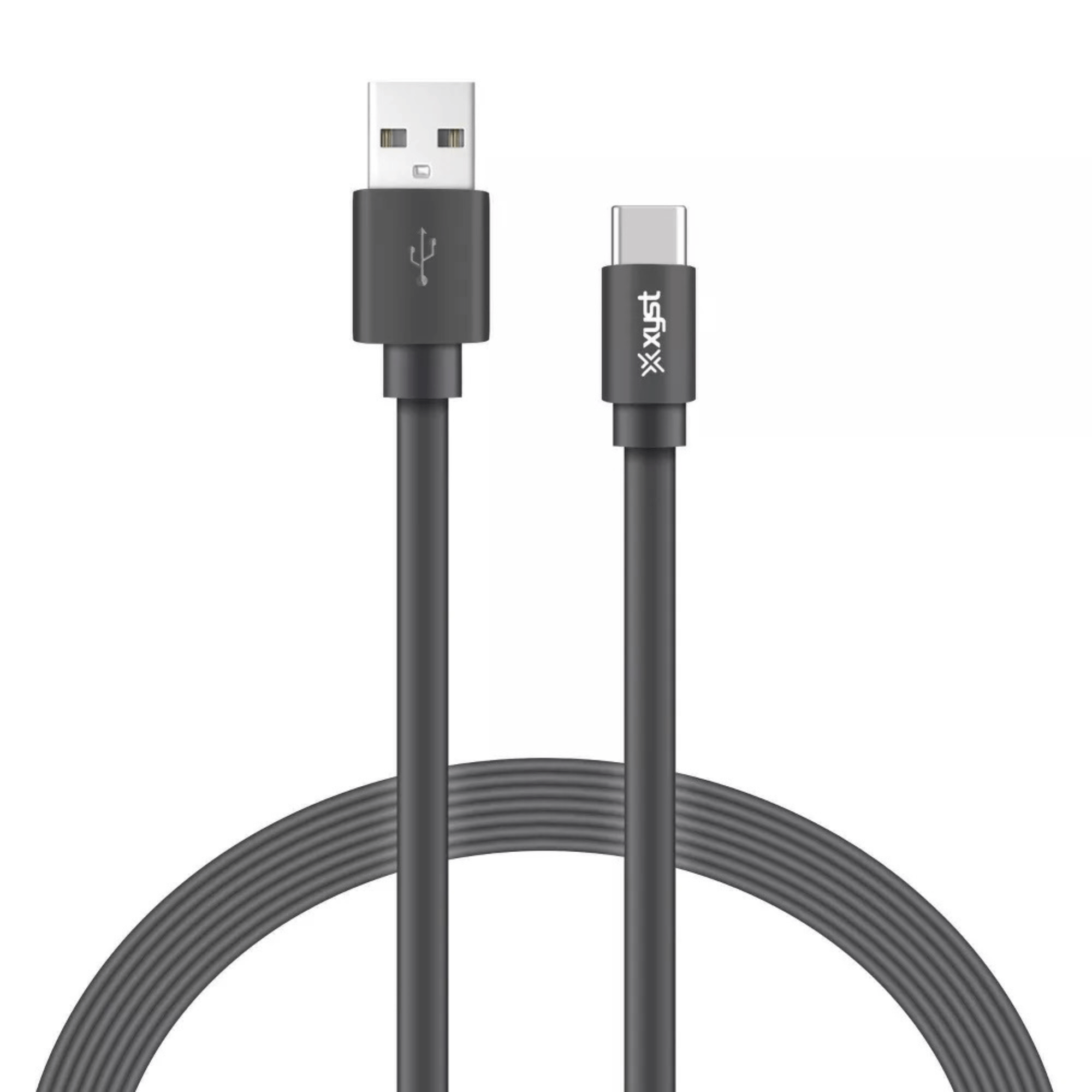 Xyst Charge and Sync USB to USB-C Flat Cable 4Ft
