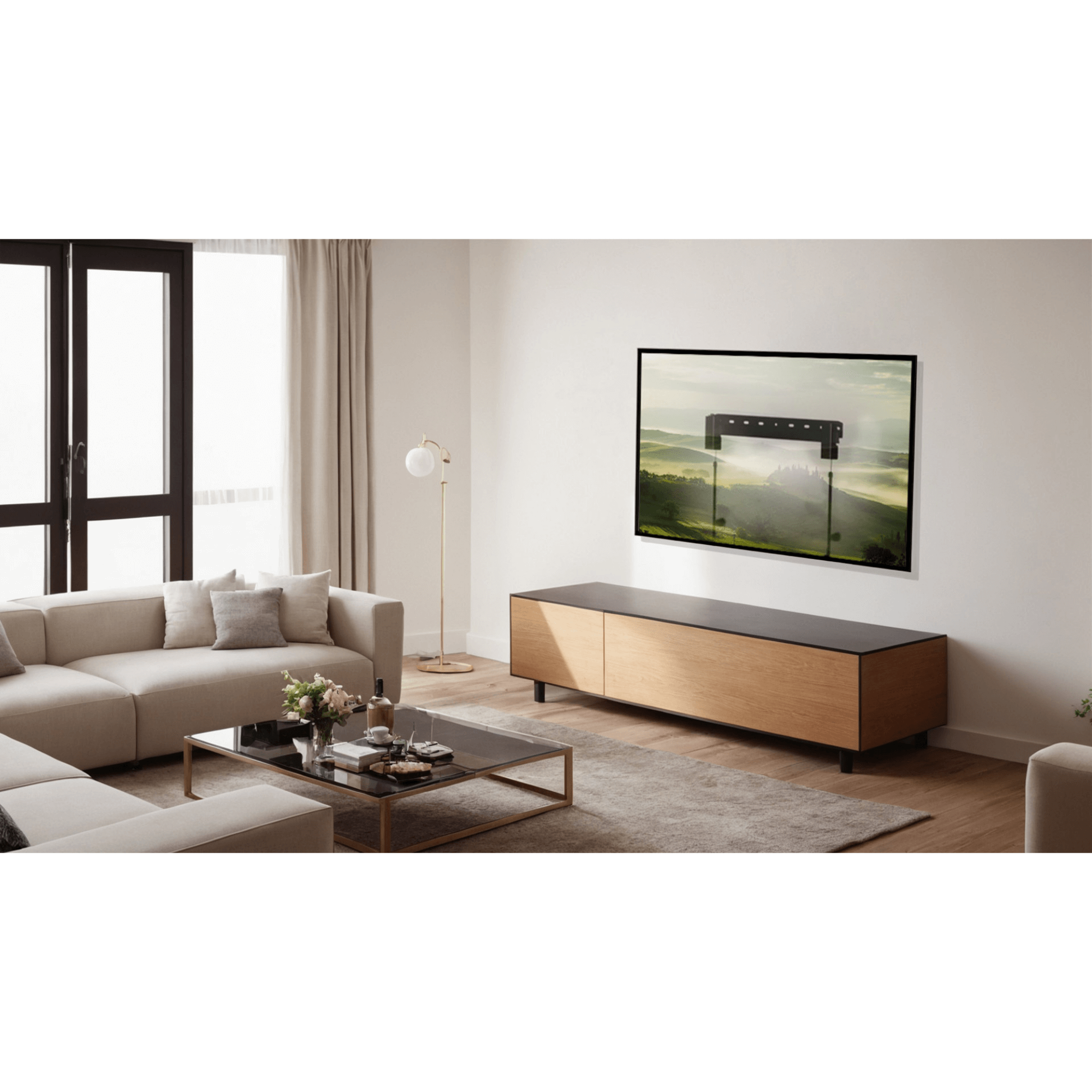 ErgoAV Medium Low Profile Fixed Mount for 19" to 65" TVs