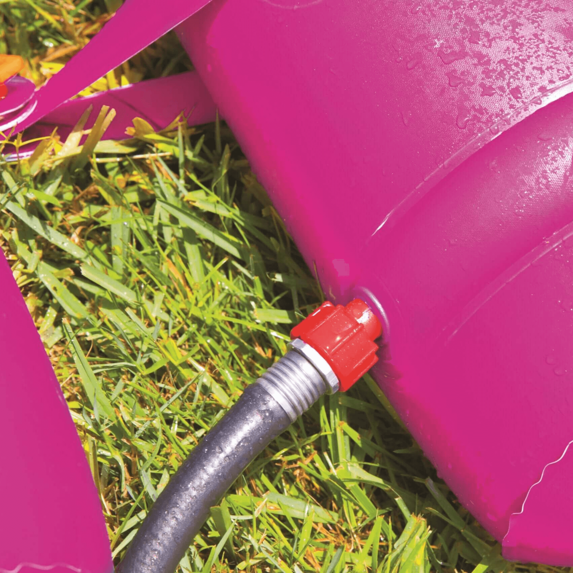 WOW Watersports Strike Zone Water Slide w 6 Giant Inflatable Bowling Pins and Sprinkler