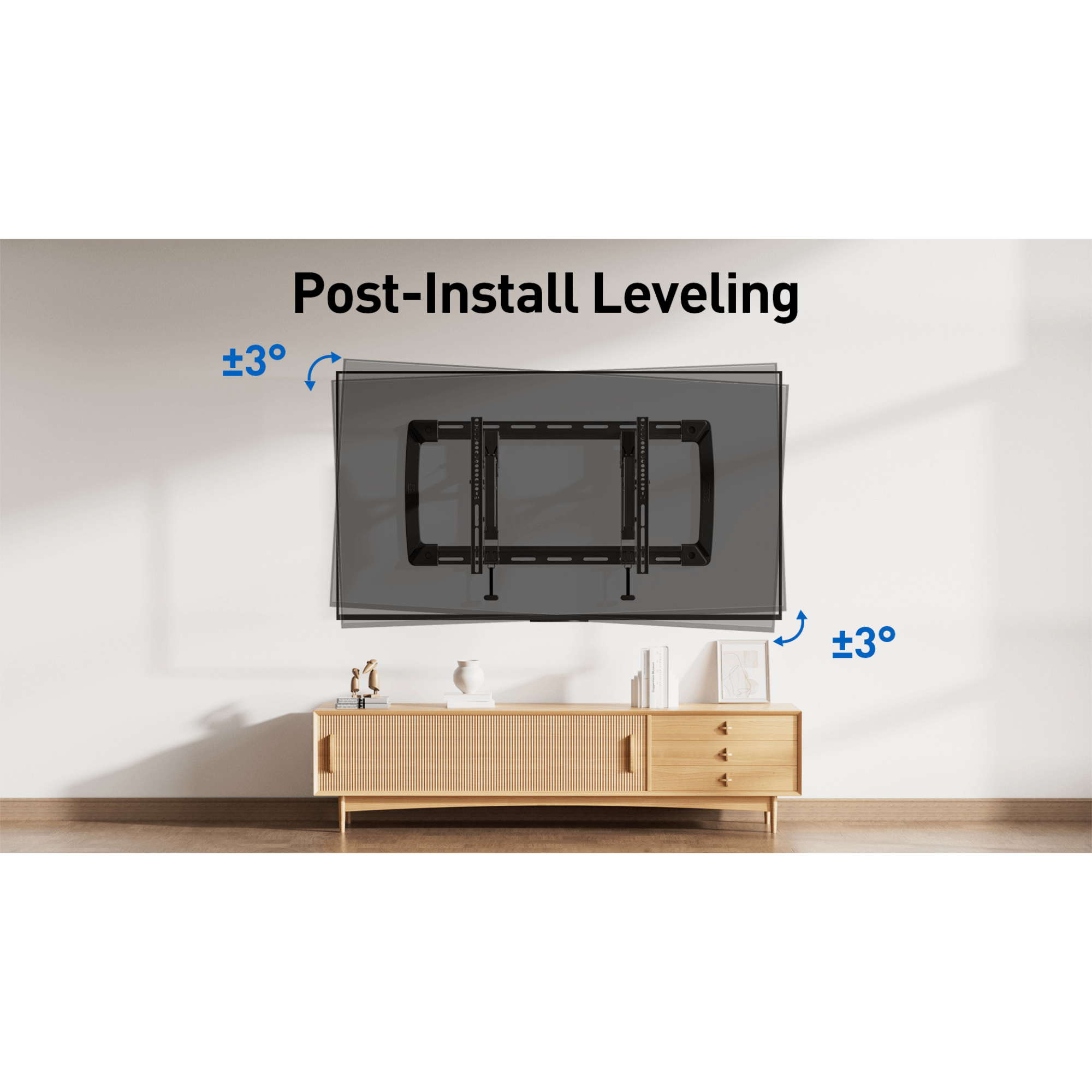 ErgoAV Large Extend and Tilt Mount with Level Adjust for 40" to 100" TVs